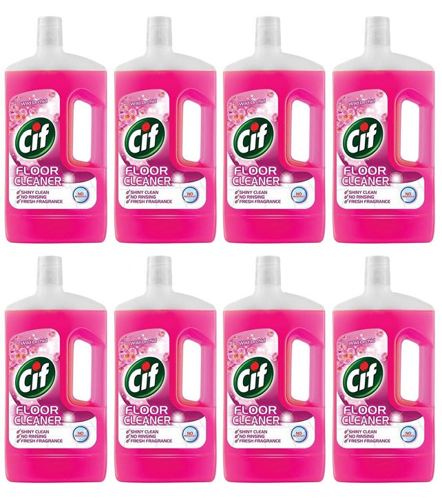 8 x Cif Floor Cleaner Wild Orchid 950 Ml