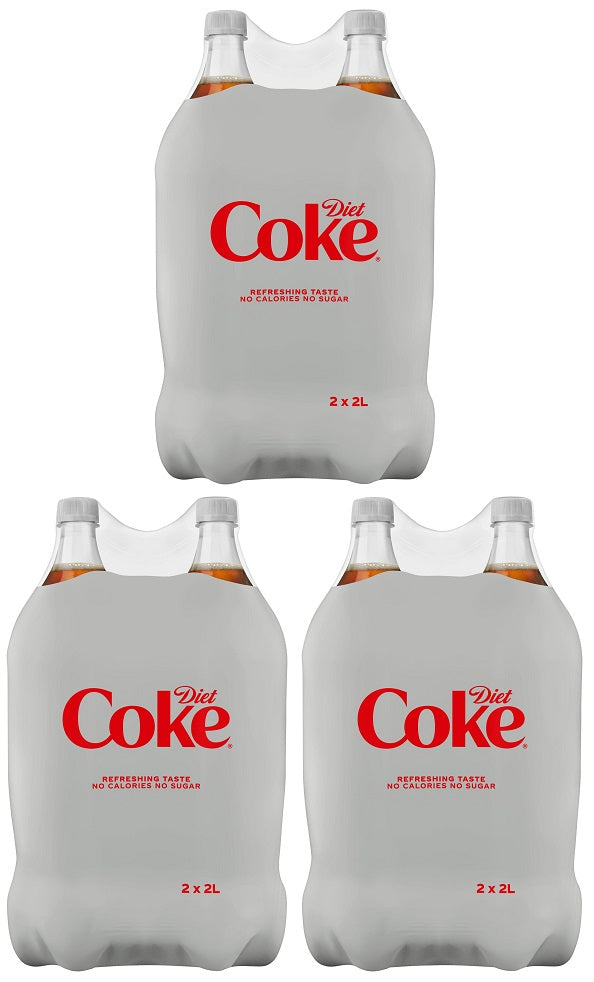3 x Diet Coke 2 X 2L