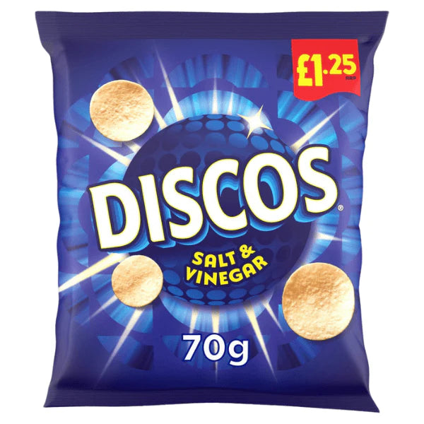 16 x Kp Discos Salt & Vinegar - 70GM
