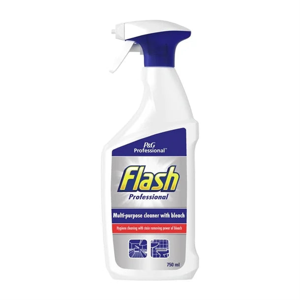 10 x Flash Cleaner With Bleach 750ml