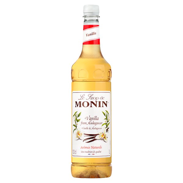 6 x Monin Vanilla From Madagascar 100Cl