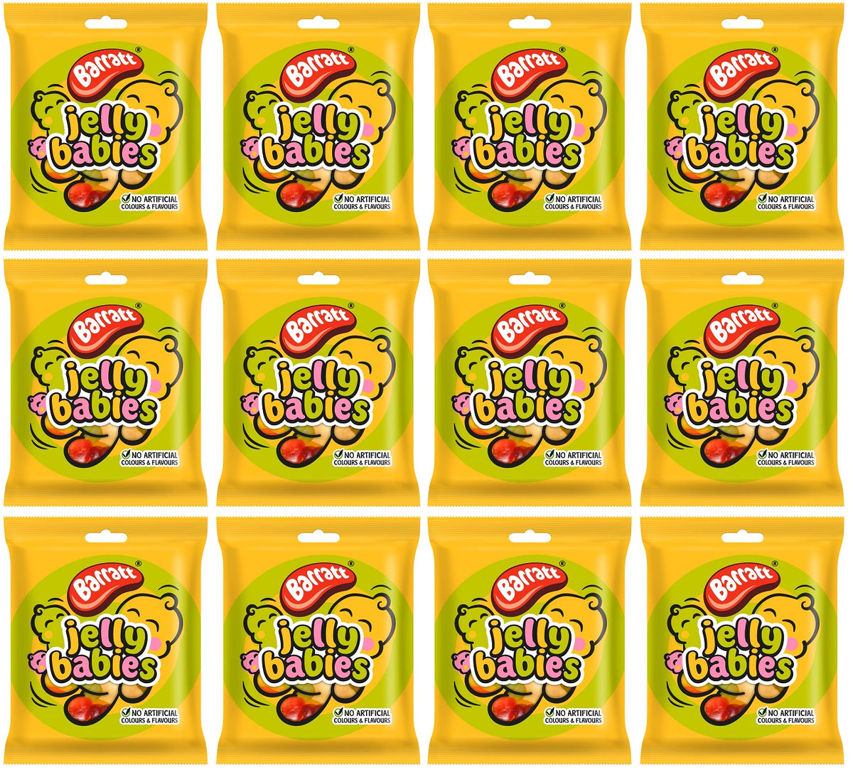 12 X Barratt Jelly Babies - 140Gm