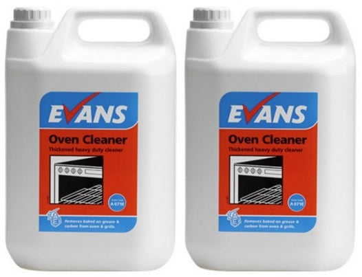 2 x Evans Oven Cleaner 5Lt