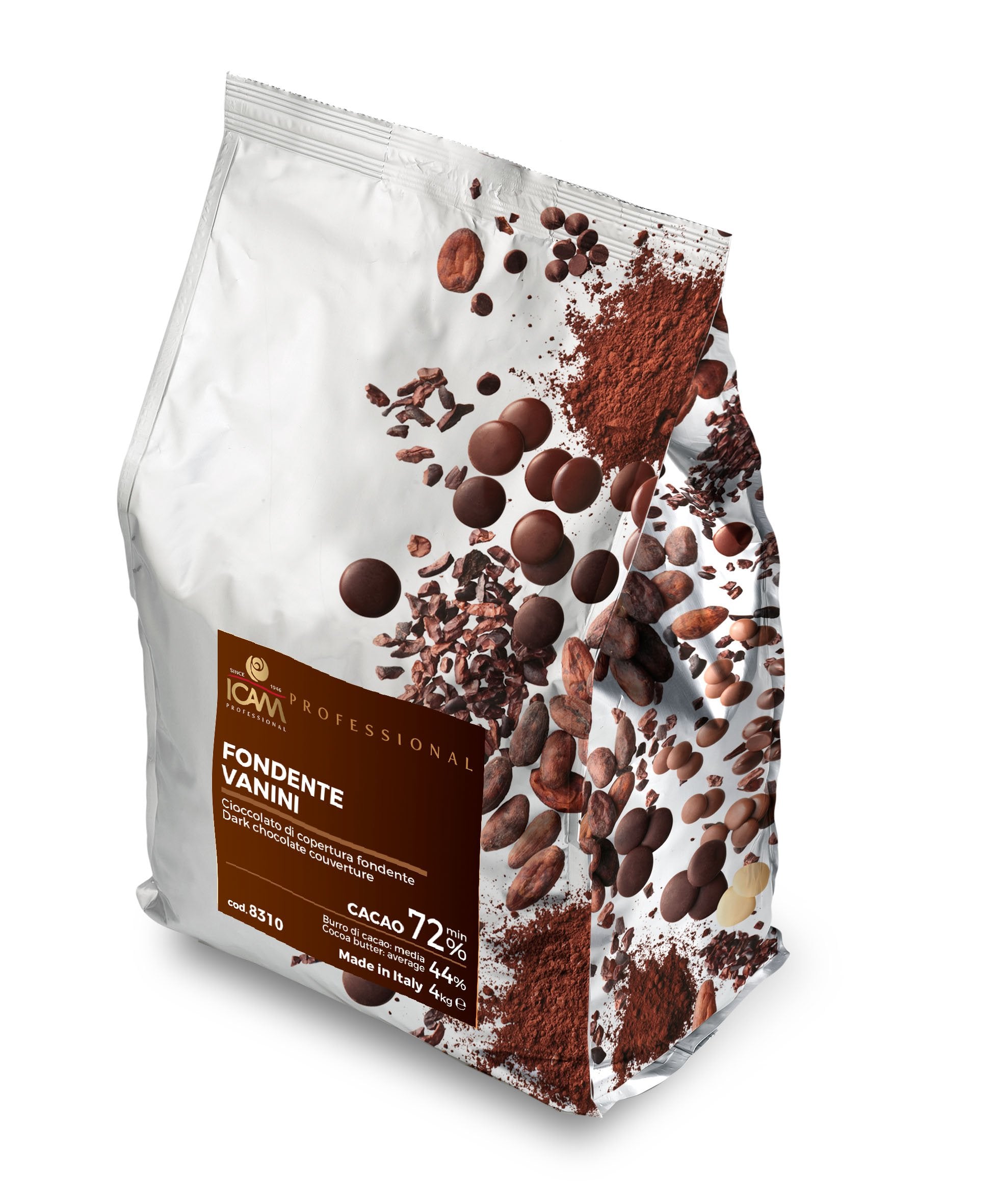 Icam Professional 72% Dark Chocolate 4Kg