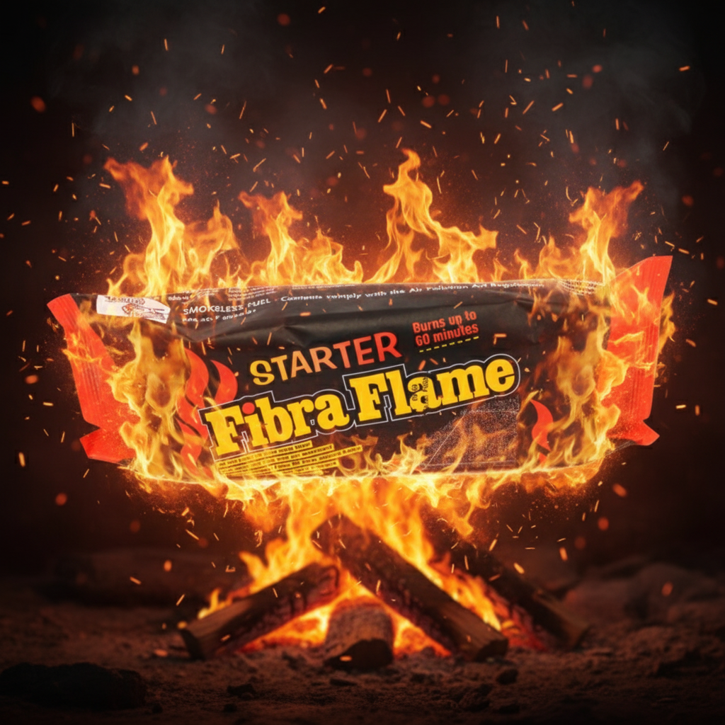 8 x Fibra Flame Starter Firelog - 500GM