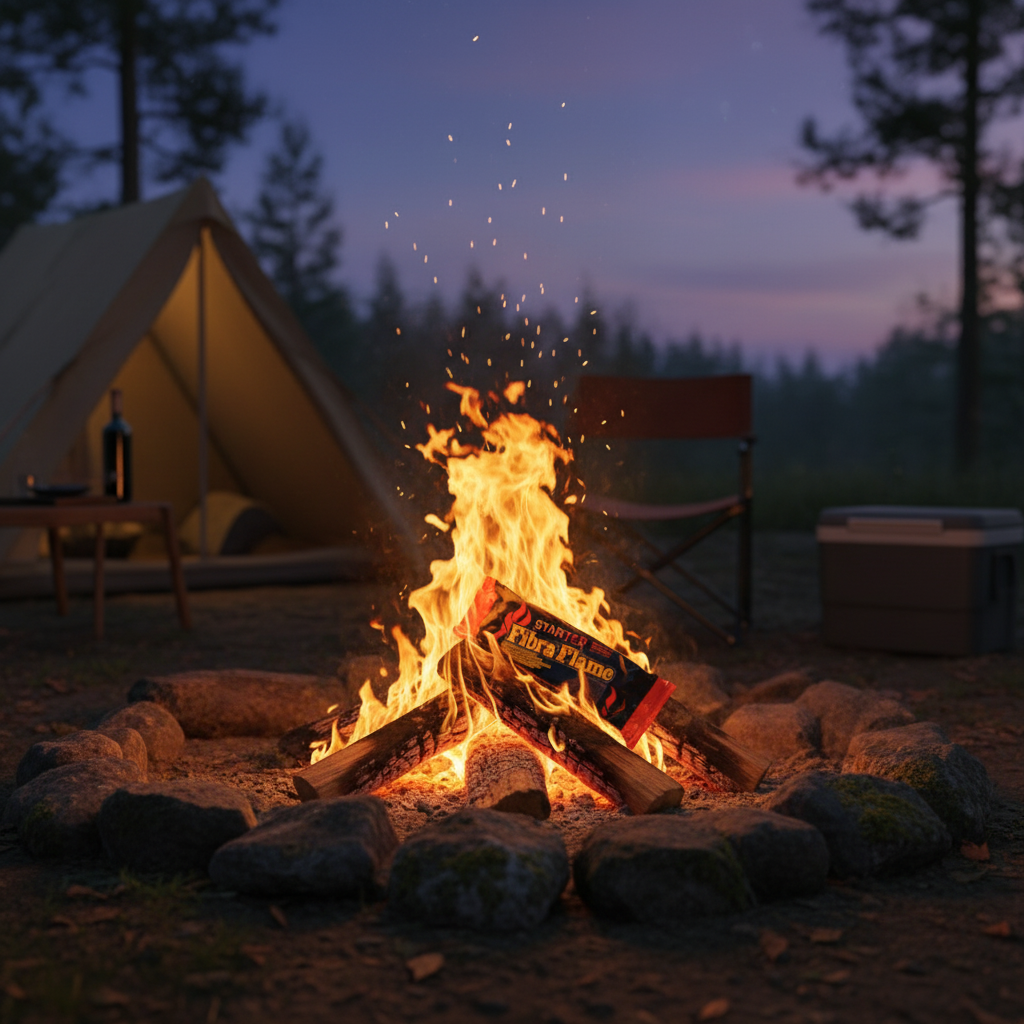 8 x Fibra Flame Starter Firelog - 500GM