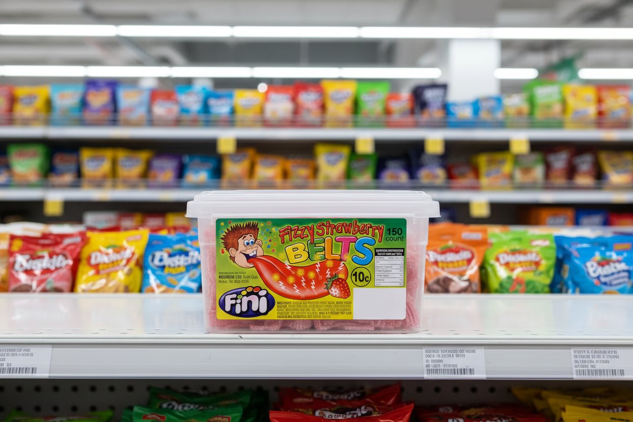 120 x Fini Fizzy Strawberry Stix 120 Counts