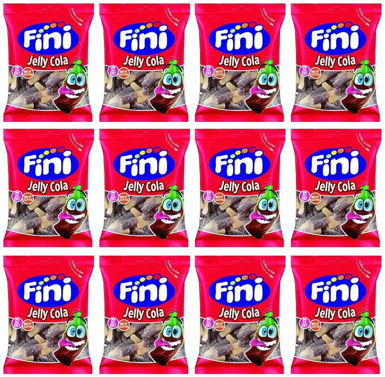 12 X Fini Clear Cola Sweet Bag - 75Gm
