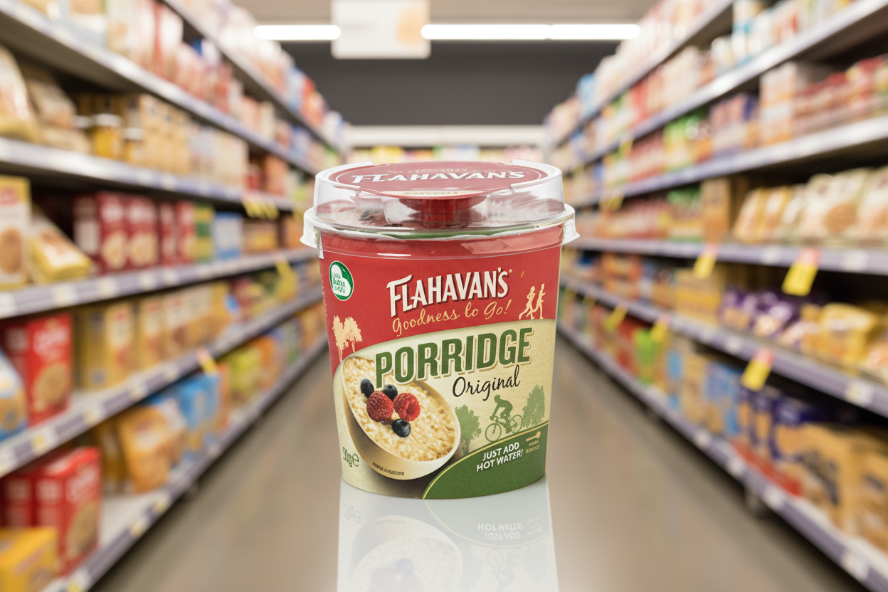 12 x Flahavan's Goodness To Go! Porridge Original 50G