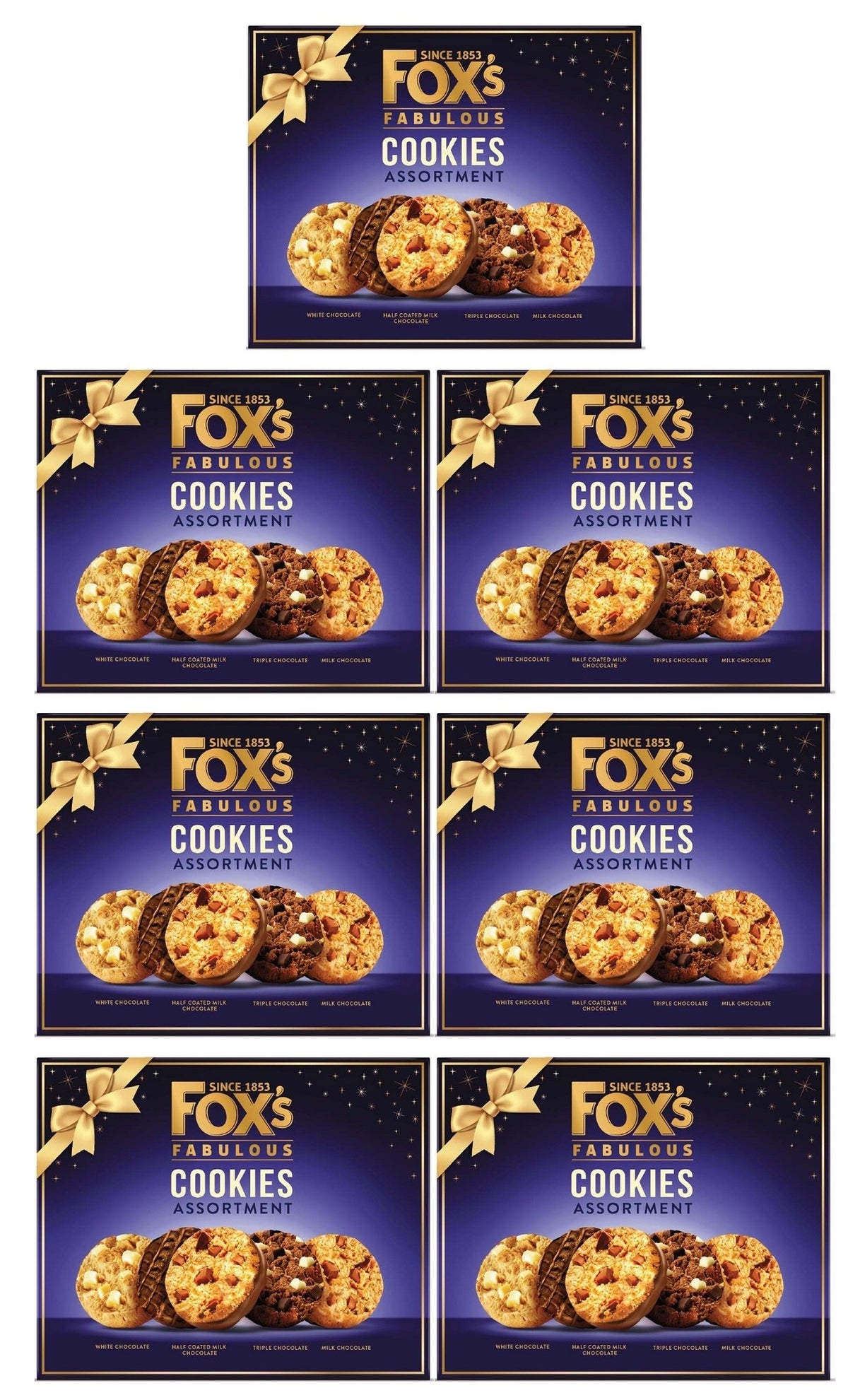 7 X Foxs Fabulous Cookie Assortment Carton - 365Gm