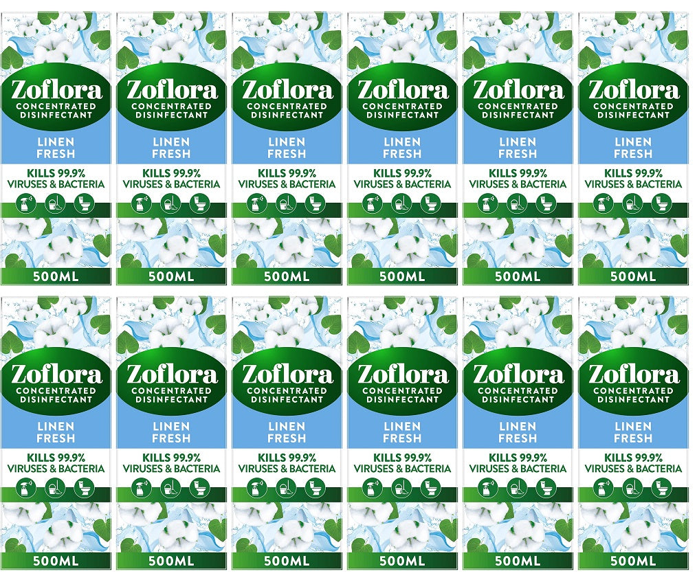 12 x Zoflora Linen Fresh - 120ML