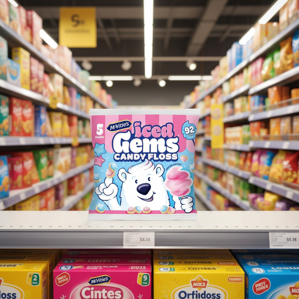 7 x Candyfloss Iced Gems Multibags 5pk - 5X23GM