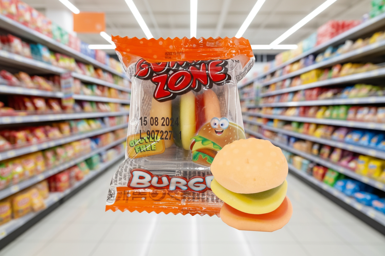 60 x Gummi Zone Burger 8Gm