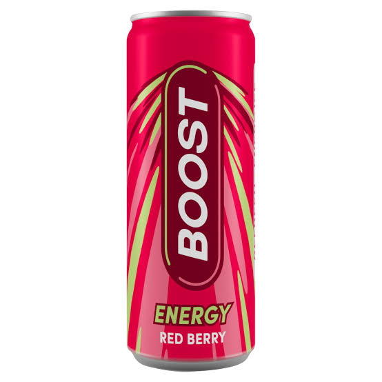 24 X Boost Energy Red Berry Can (Drs) - 250Ml