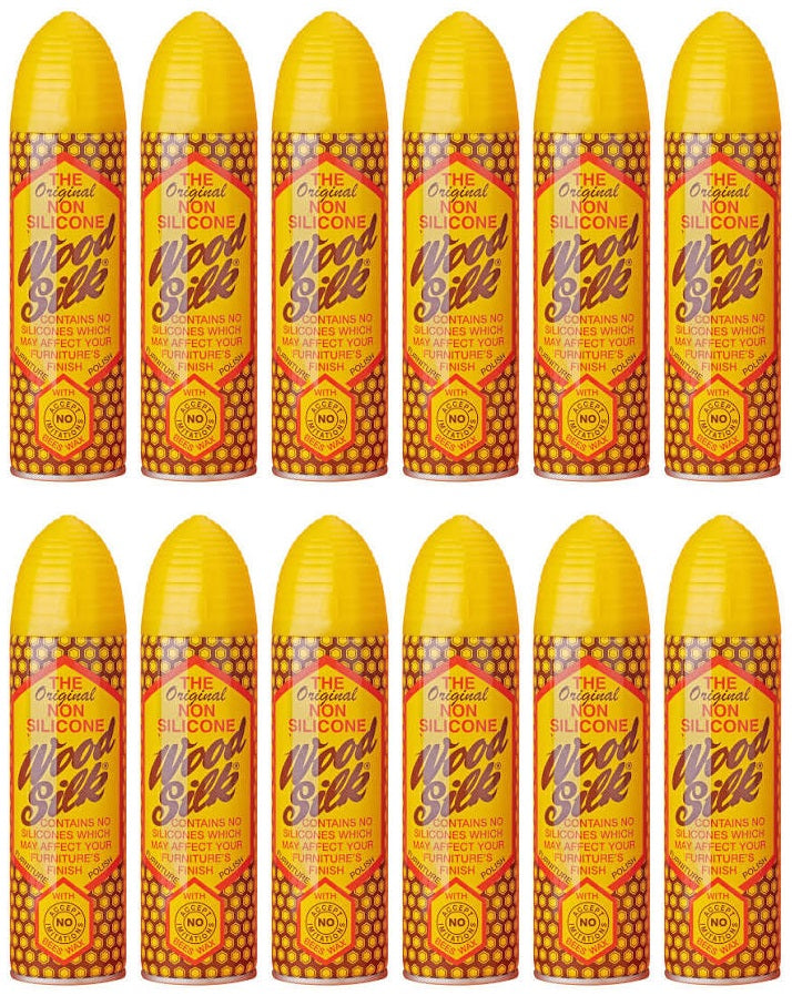 12 X Aristowax Wood Silk Polish - 225Ml