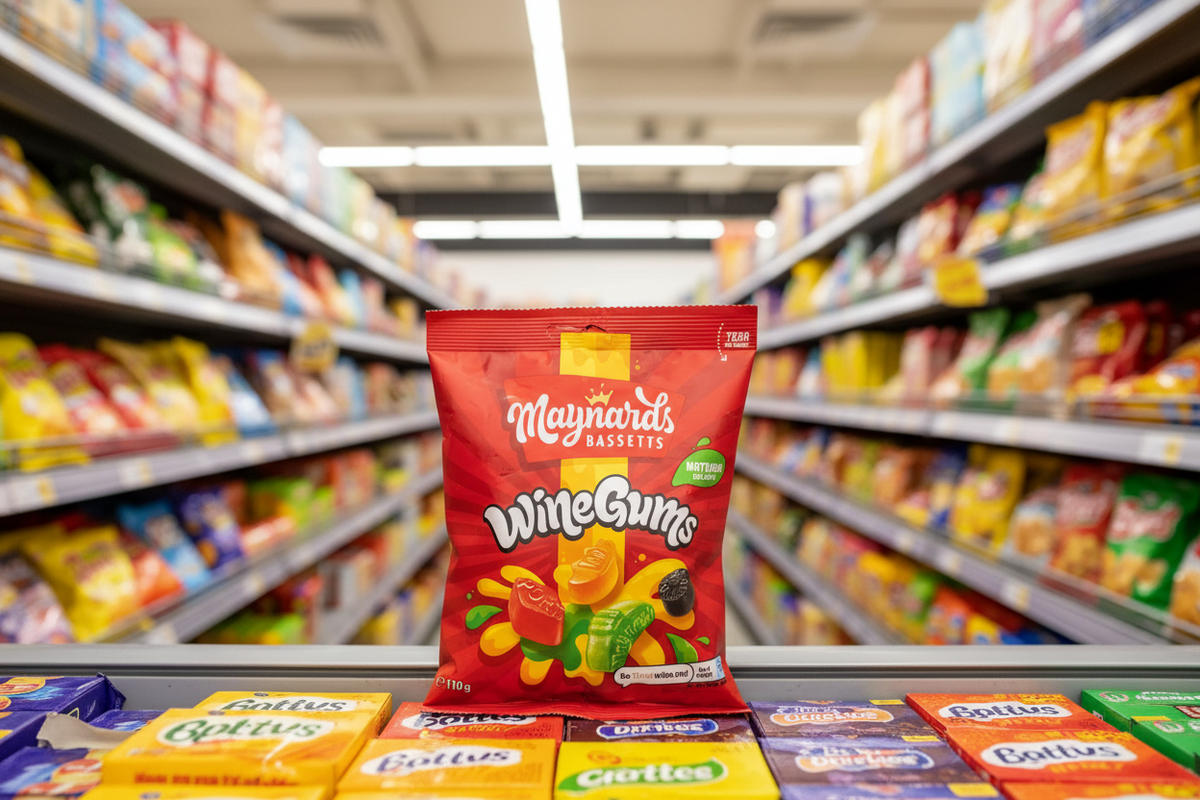10 X Maynard Bassetts Wine Gums Sharing Bag - 110Gm
