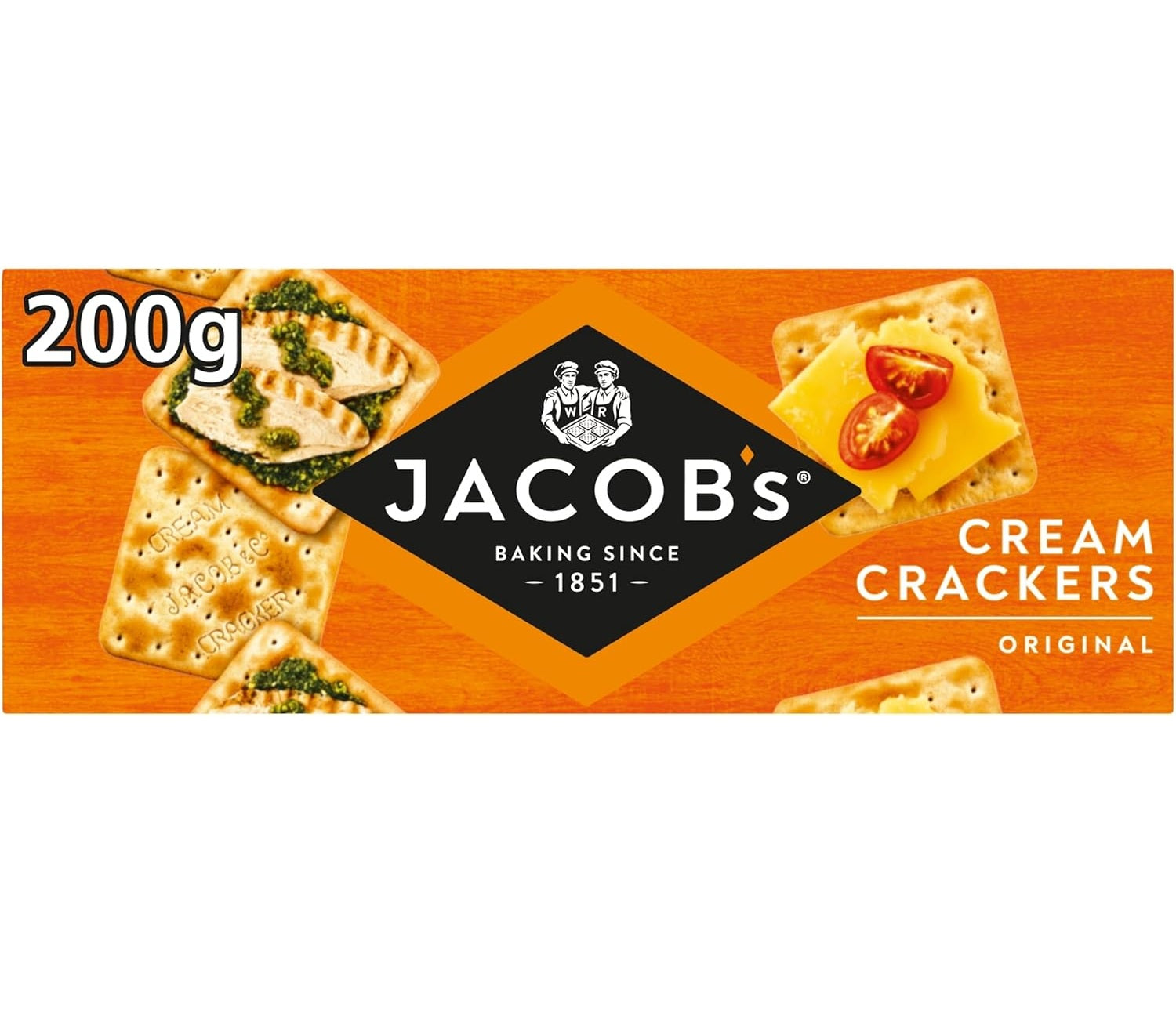 24 x Jacob's The Original & Best Cream Crackers 200G