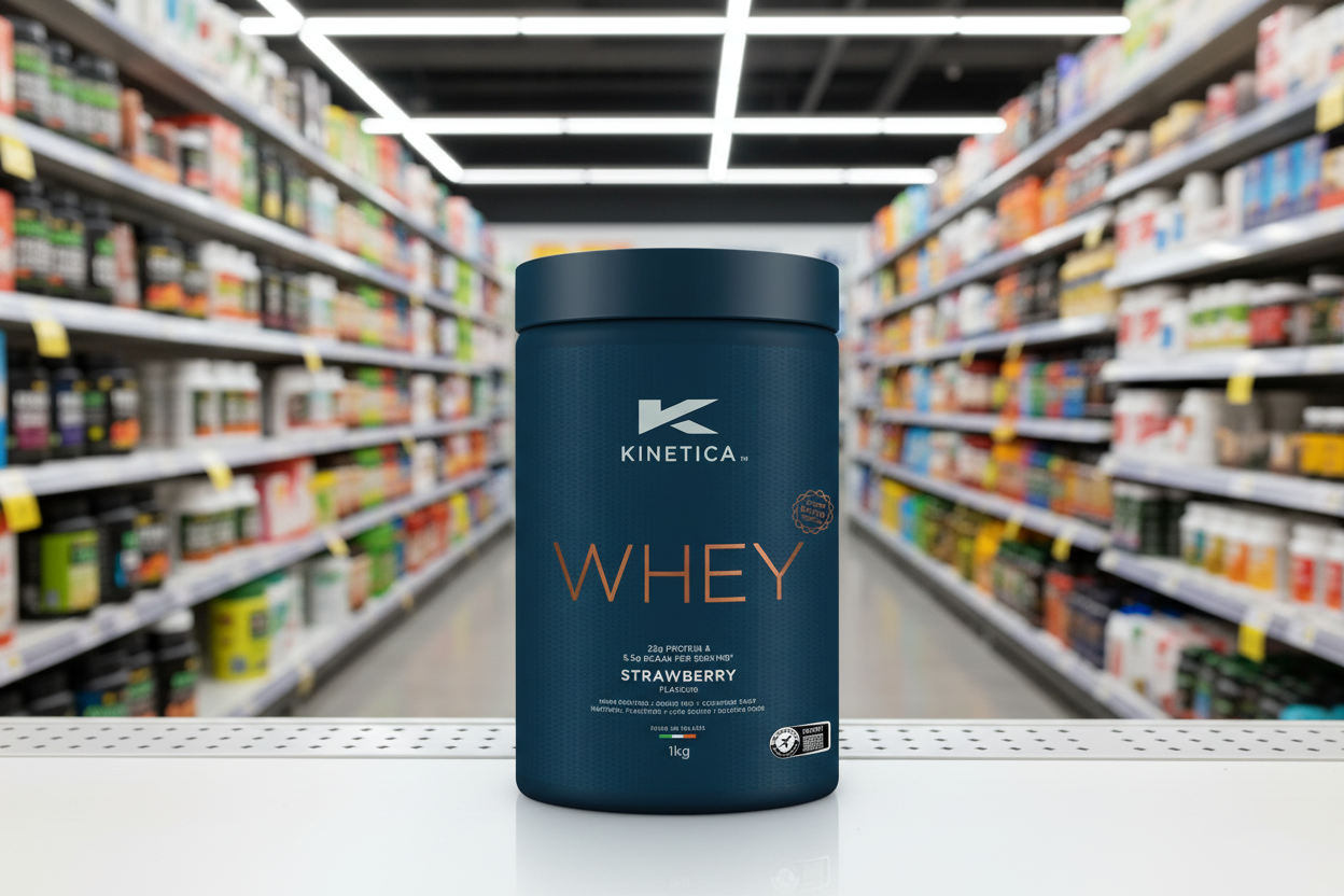 Kinetica Whey Protein Strawberry Flavour 1Kg