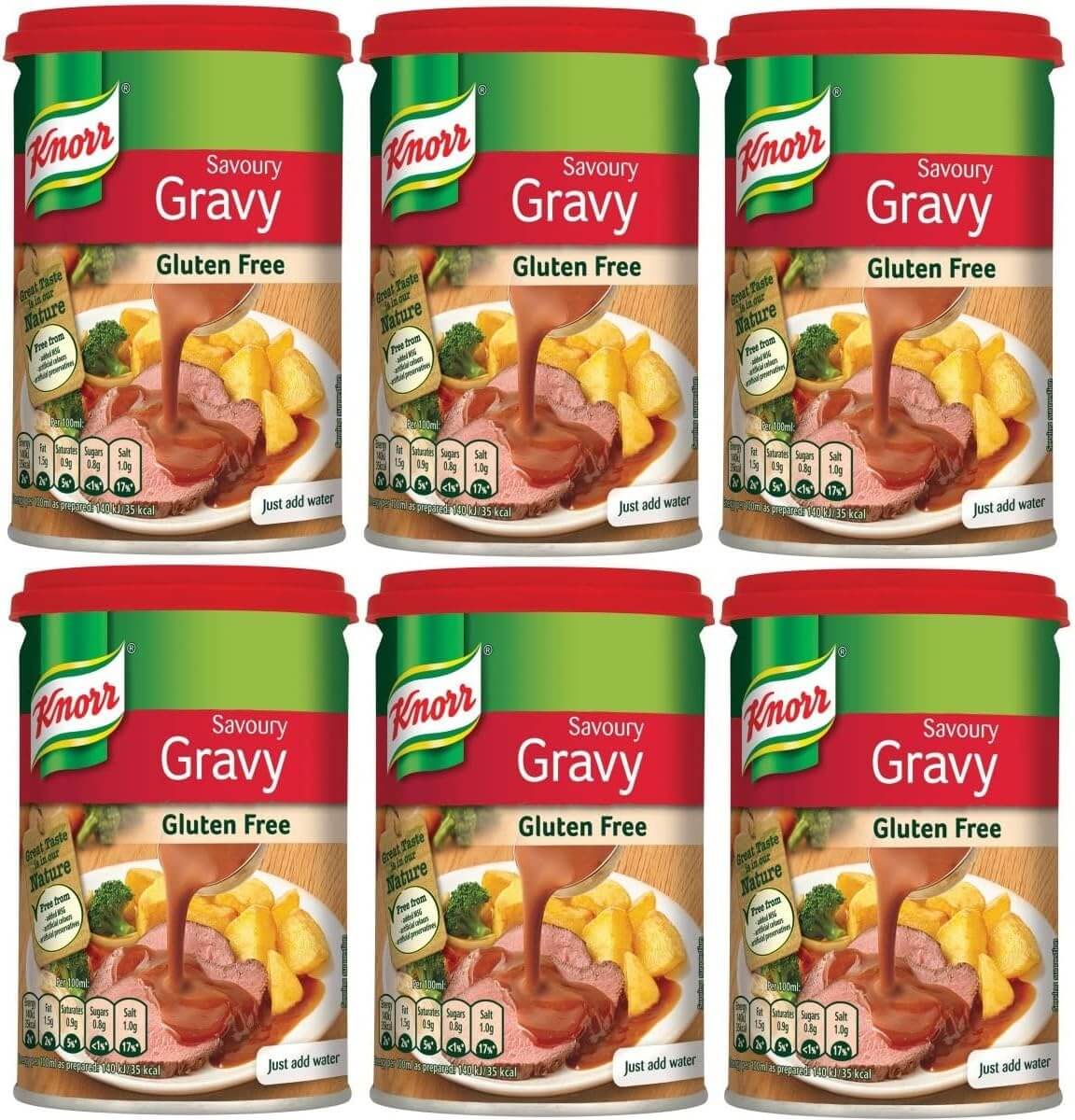 6 x Knorr Gravy Savoury Drum Gluten Free 185Gm