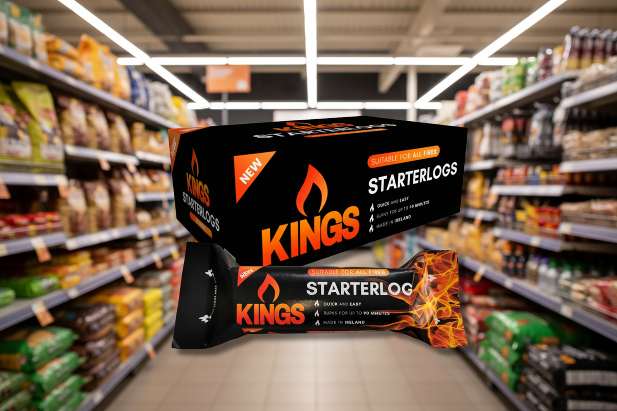 10 x Kings Firelog Log Starter Log - 600GM