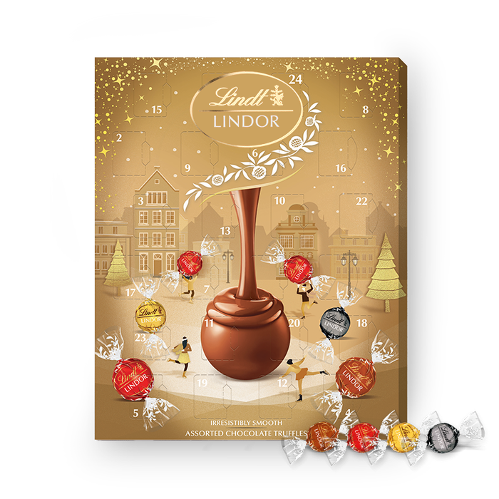 8 x Lindt Assorted Gold Advent Calendar - 233GM