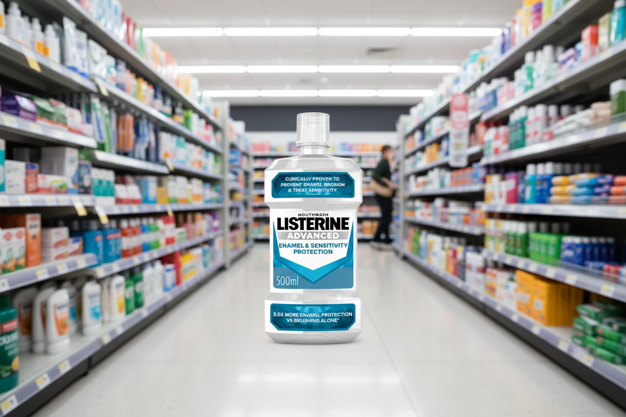 6 x Listerine Advanced Enamel & Sensitivity Protection - 500ML