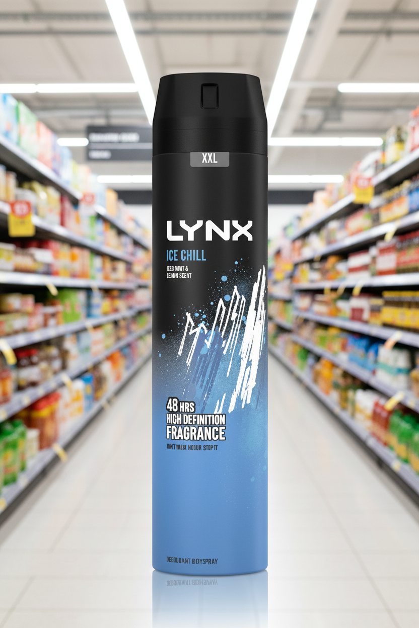 6 x Lynx Aerosol Bodyspray Xxl Ice Chill 250 Ml