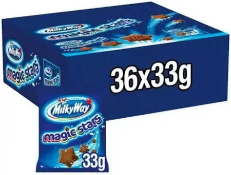 36 x Milky Way Magic Stars Chocolate Bag - 33G