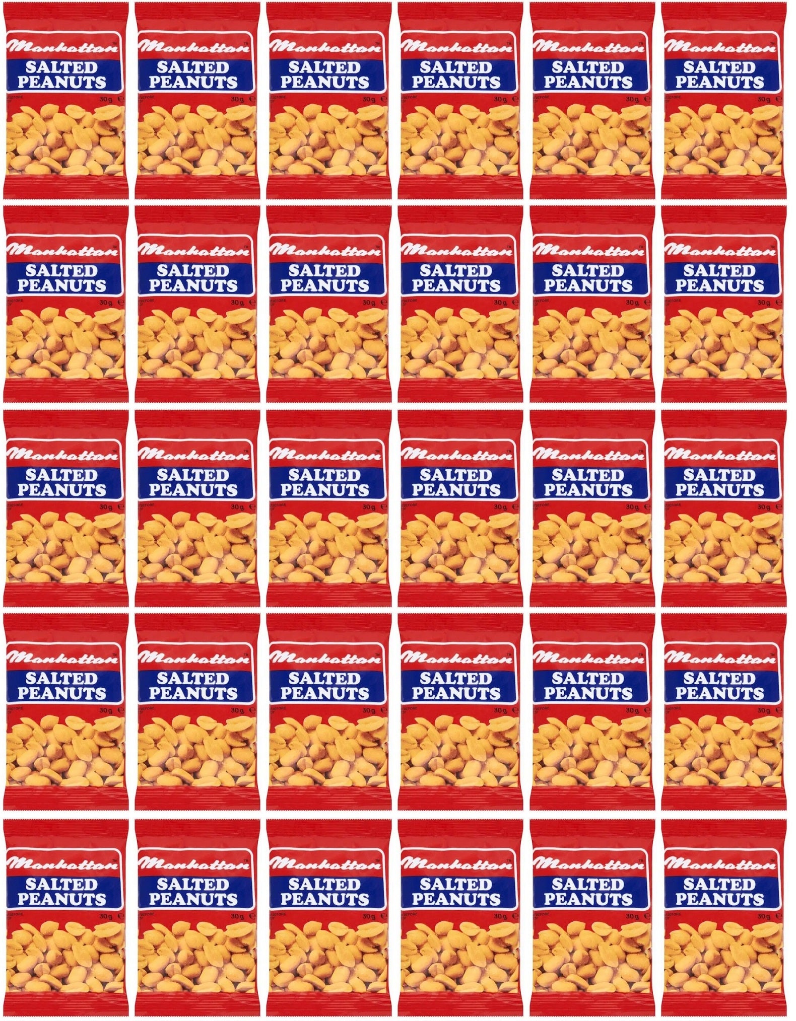 30 x Manhattan Salted Peanuts 30G