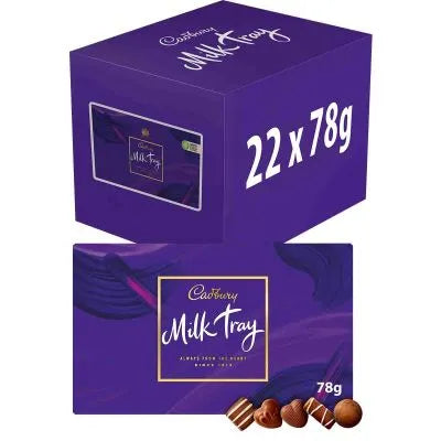 22 x Cadbury Milk Tray Small Box Chocolates - 78GM