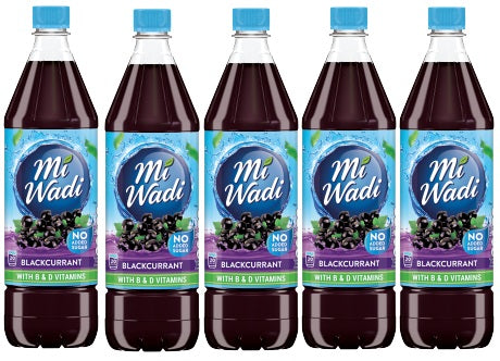 5 x Mi Wadi Blackcurrant 1Ltr