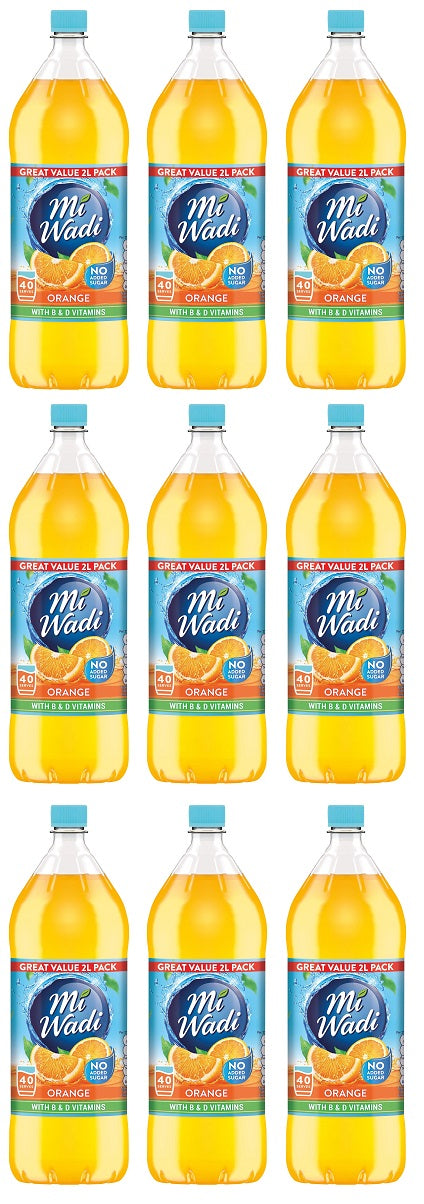 9 x Mi Wadi Orange 2L