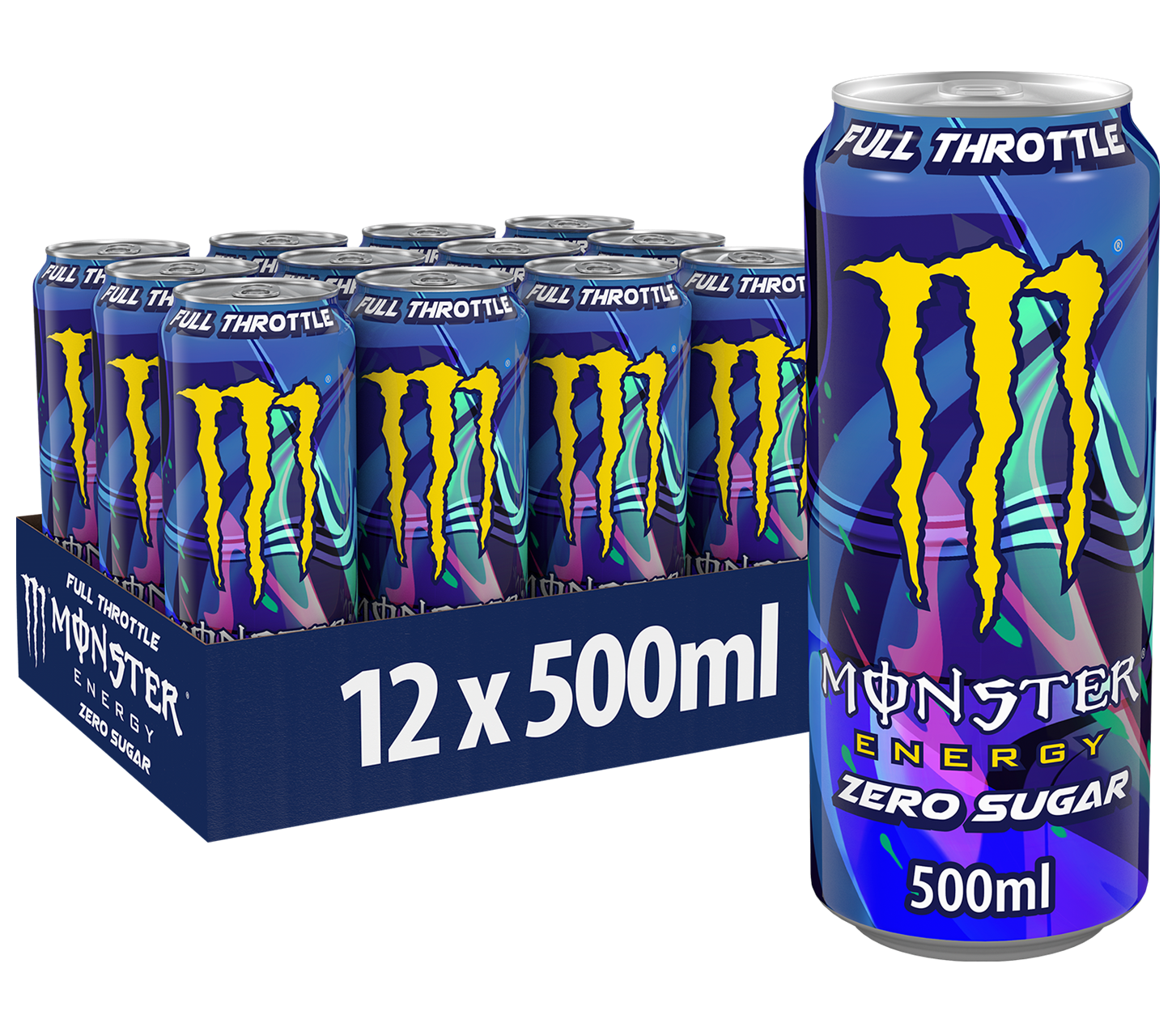 12 X Monster Energy Full Throttle Zero Sugar 500Ml 12 X Monster Energy Full Throttle Zero Sugar 500Ml