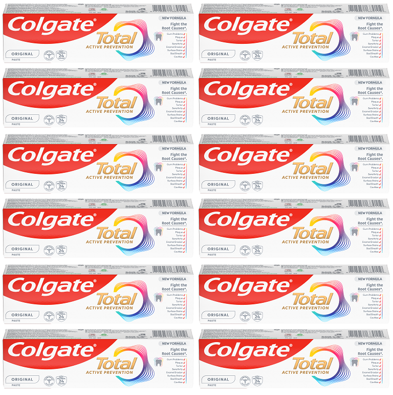 12 X Colgate Toothpaste Total Original - 75Ml