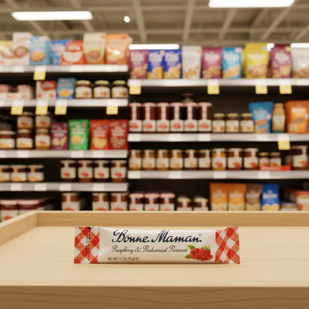 100 x Bonne Maman Raspberry Stk 15g