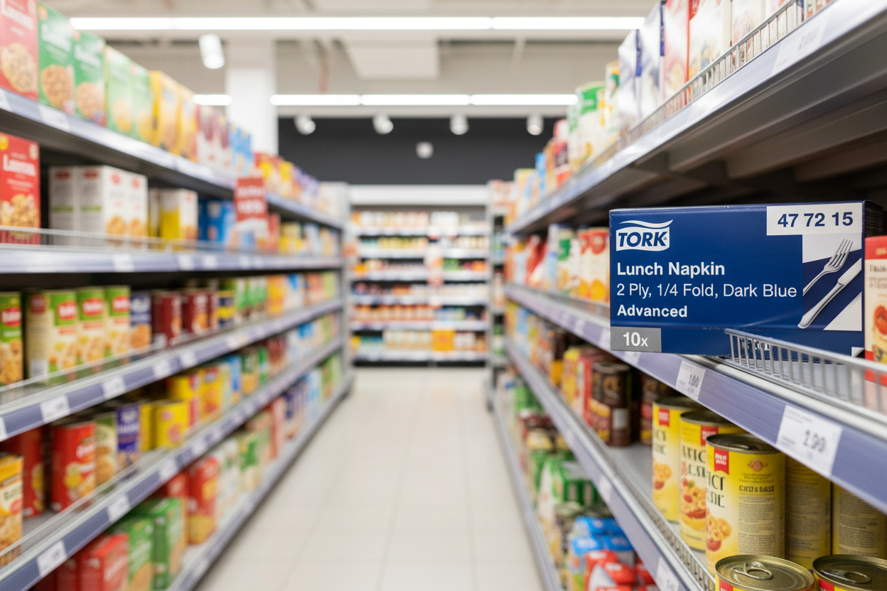 Tork Lunch Napkin Blue 2Ply 200Pk