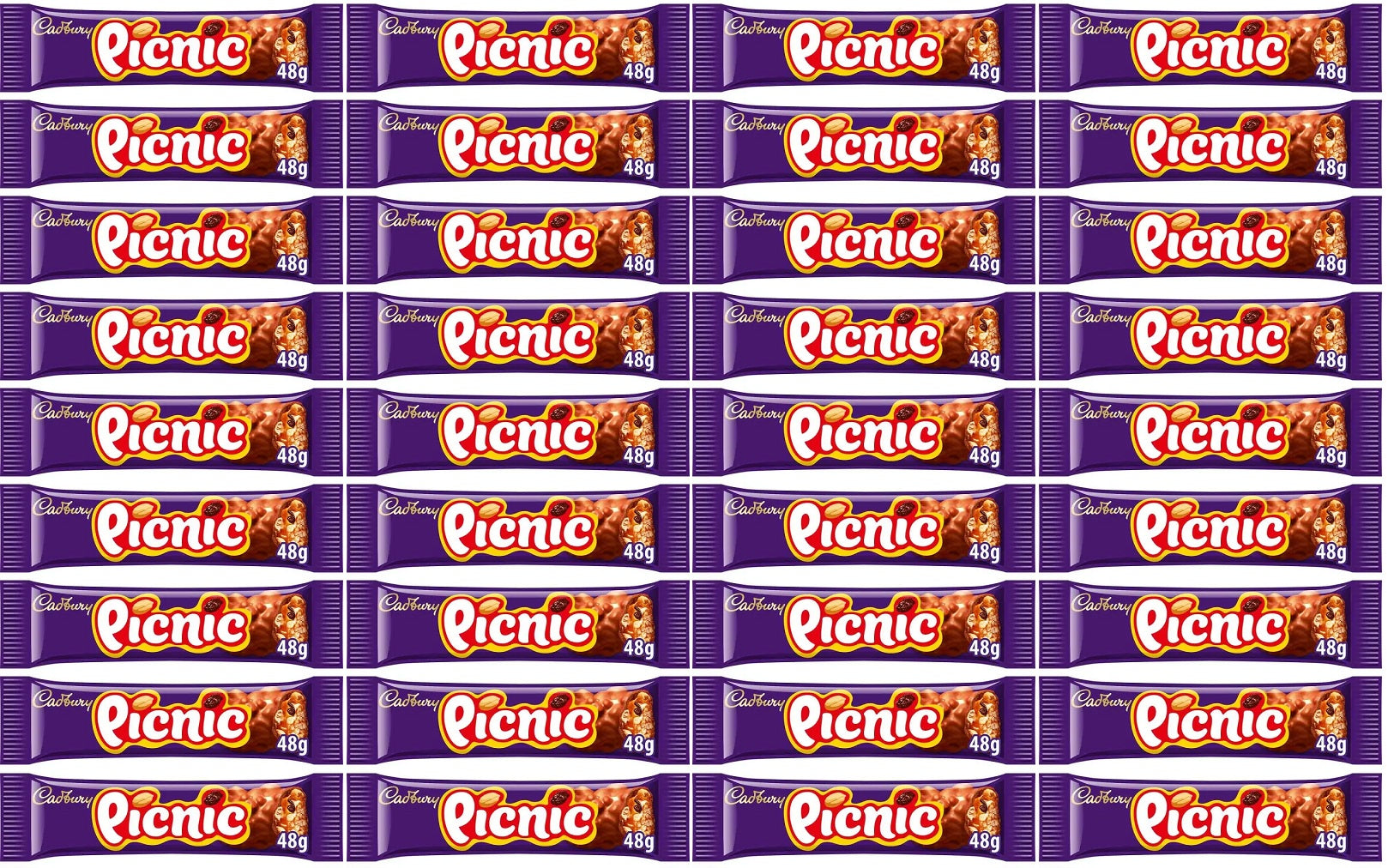 36 x Cadbury Picnic - 48GM
