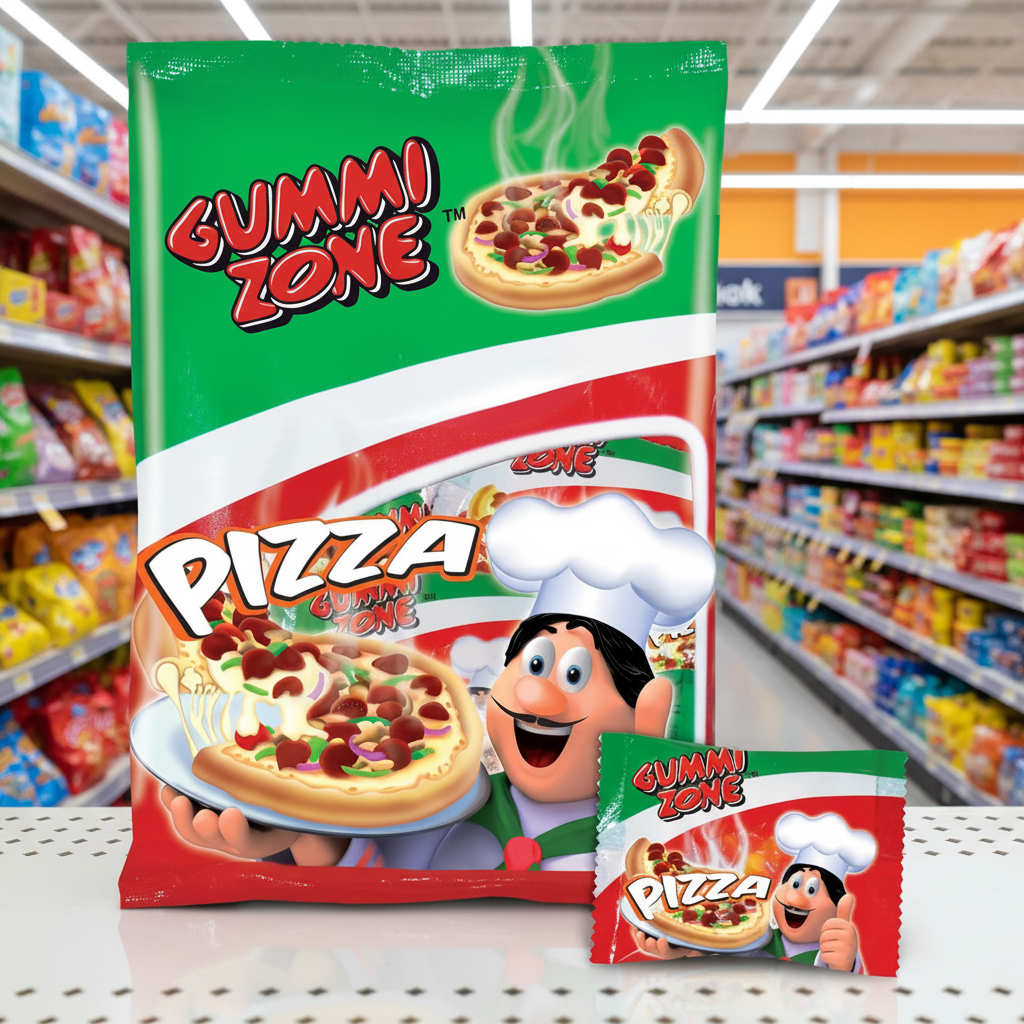 12 X Gummi Zone Pizza Bag - 88Gm