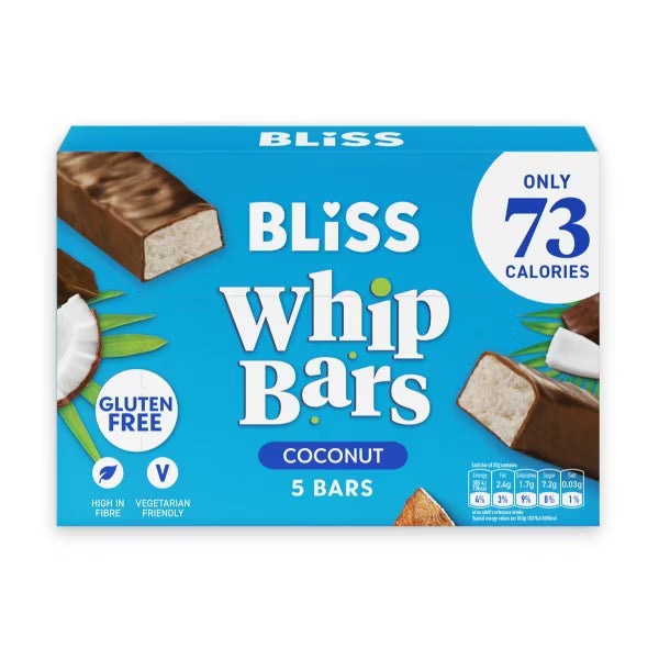 12 X Bliss Coconut Whip Bars 5Pk - 5 X 20G
