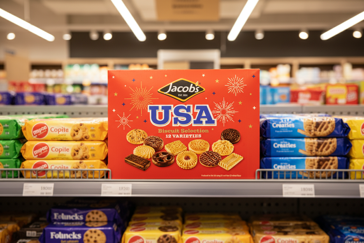 6 x Jacobs Usa 12 Varieties Biscuit Selection 800G