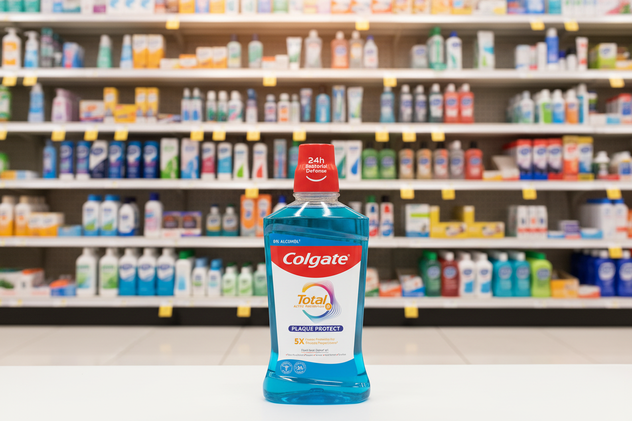 6 X Colgate Total Mouthwash Peppermint - 500Ml