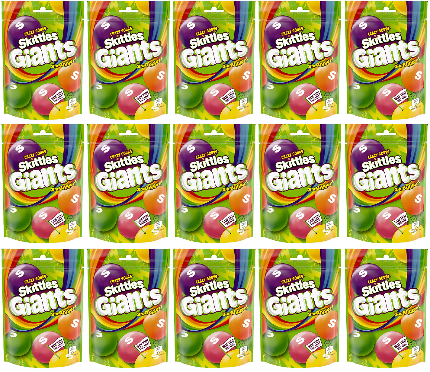 15 x Skittles Giants 132G