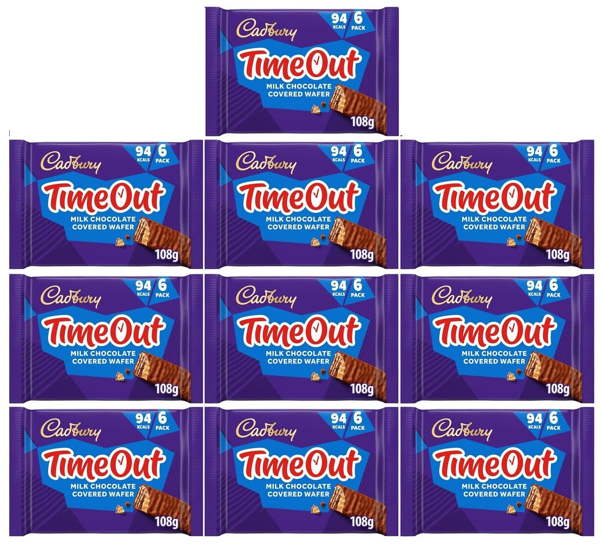 13 x Cadbury Timeout Chocolate Bar 108G
