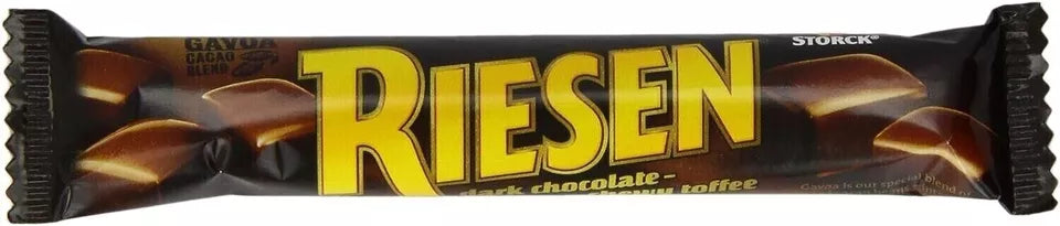 24 x Riesen Dark Chocolate Chewy Toffee 45G