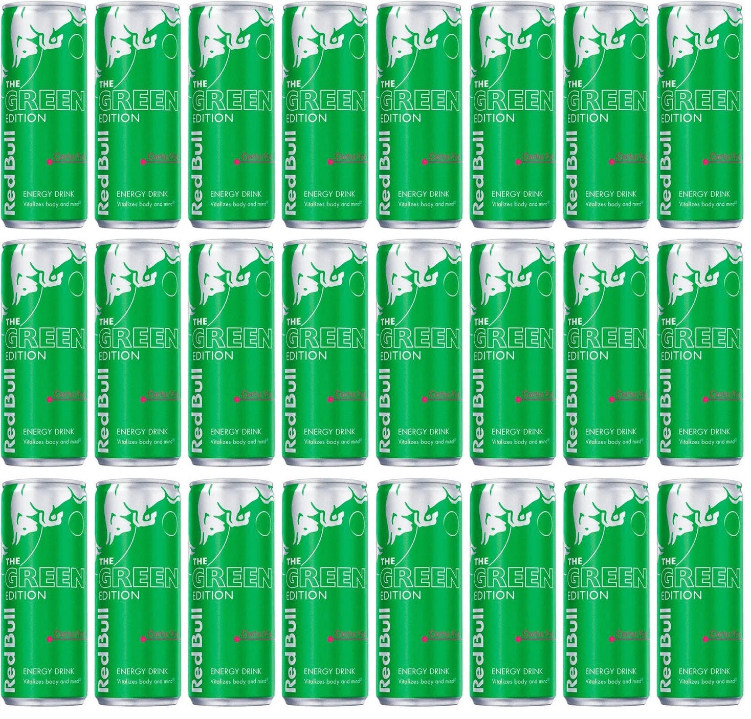 24 x Red Bull The Green Edition Cactus Fruit Energy Drink 250Ml