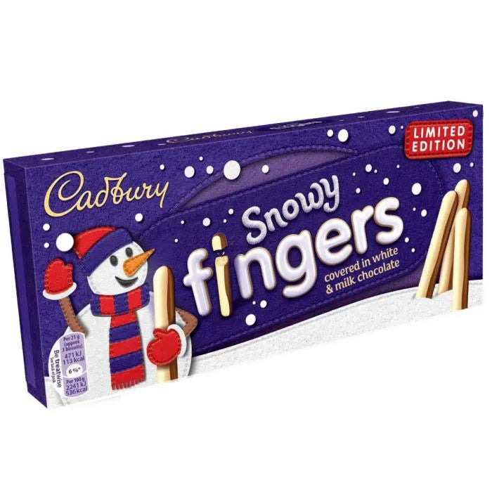 20 X Cadbury Limited Edition Snowy Fingers 115GM