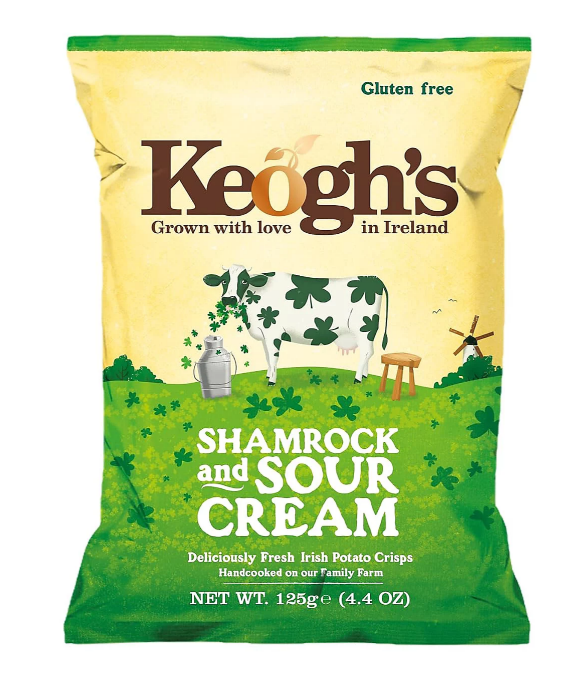 Keogh's Shamrock And Sour Cream 125G
