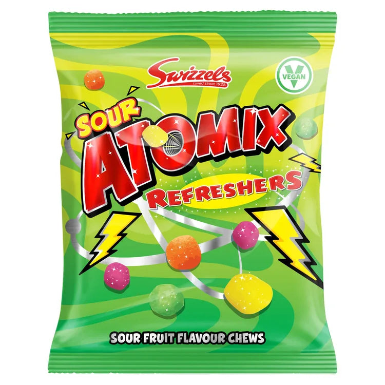 12 X Swizzels Atomix Refreshers - 100Gm