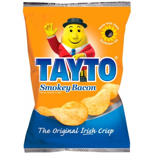 50 x Tayto Smokey Bacon Flavour Potato Crisps 35G