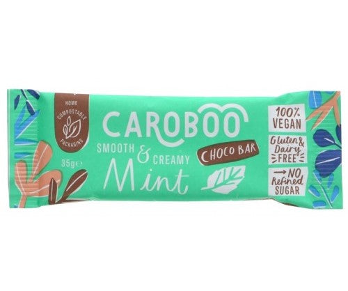 20 x Caroboo Mint Carob Choc Bar - 35g